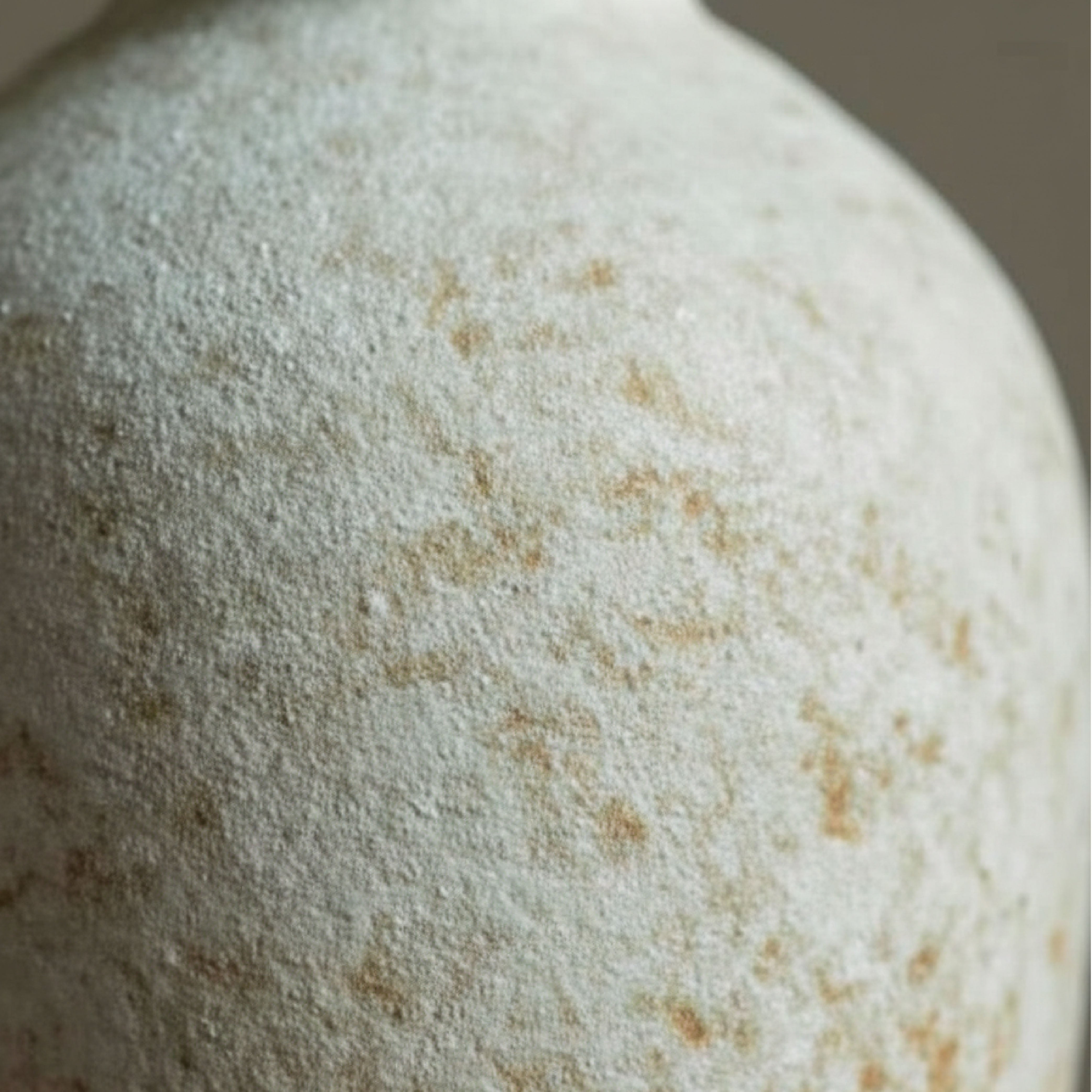 Handcrafted Wabi-Sabi Ceramic Jug Vase – Stone-Textured Single Handle Vessel in Earthy Oatmeal